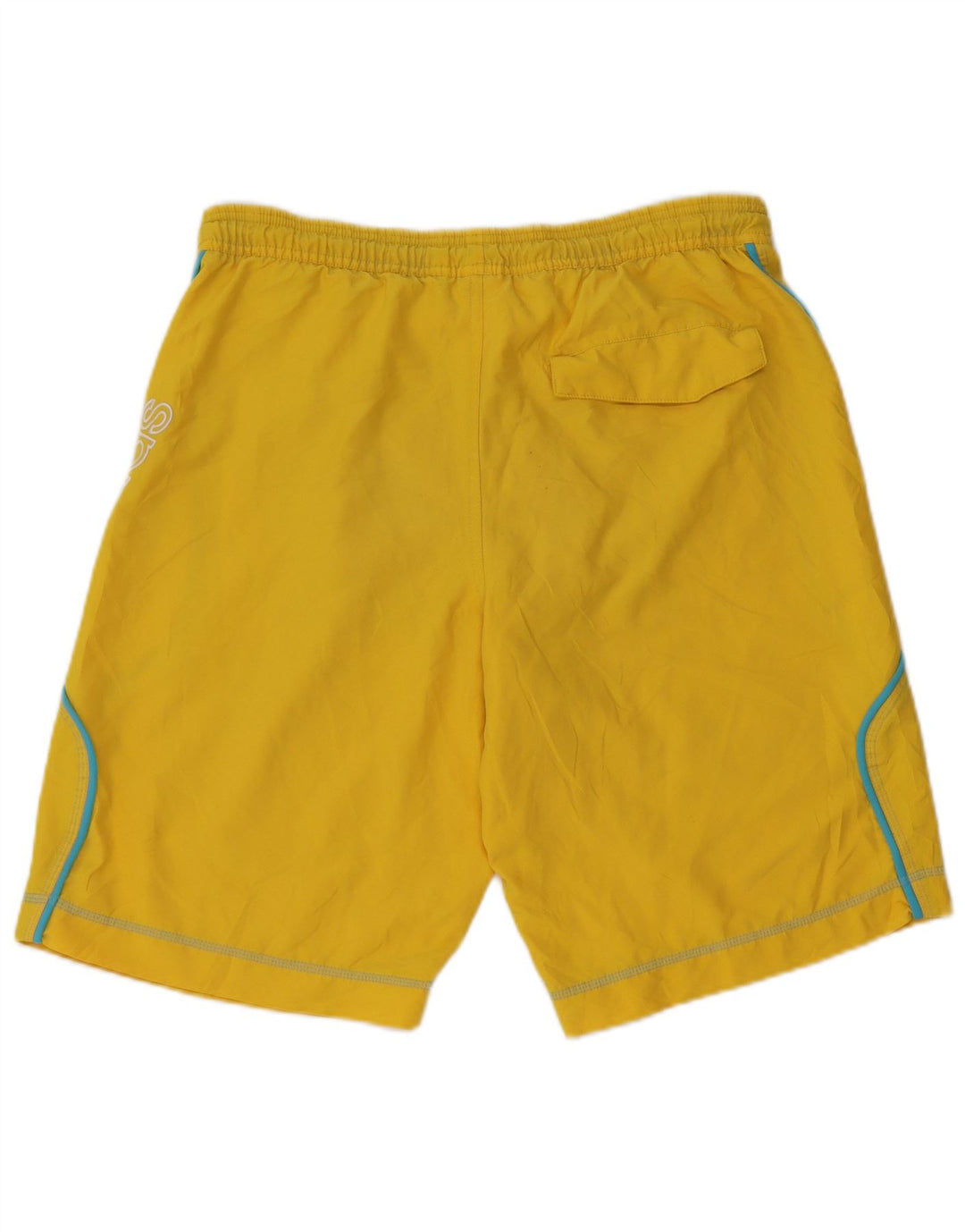 ADIDAS grafiske badeshorts til mænd, medium gul polyester