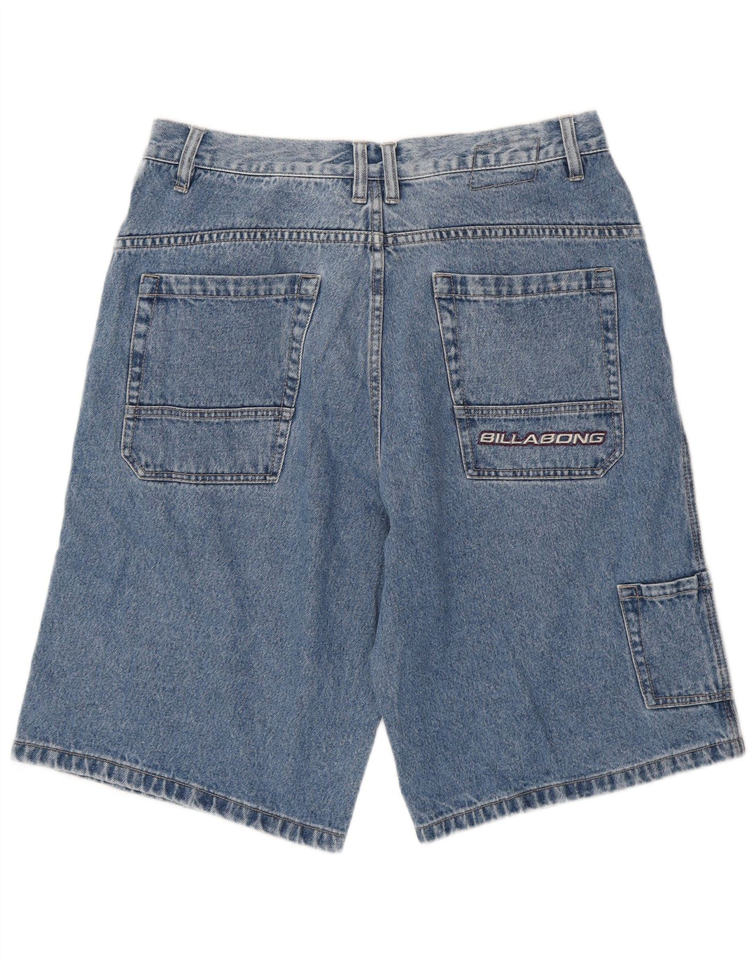 Billabong Herre Zathan Denim Shorts W34 Stor Blå Bomuld