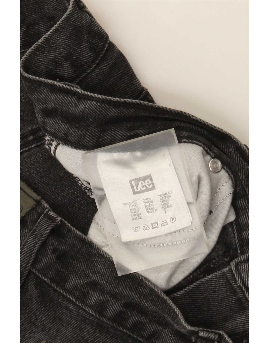 Lee Mens Brooklyn Straight Jeans W34 L30 Grå Bomuld