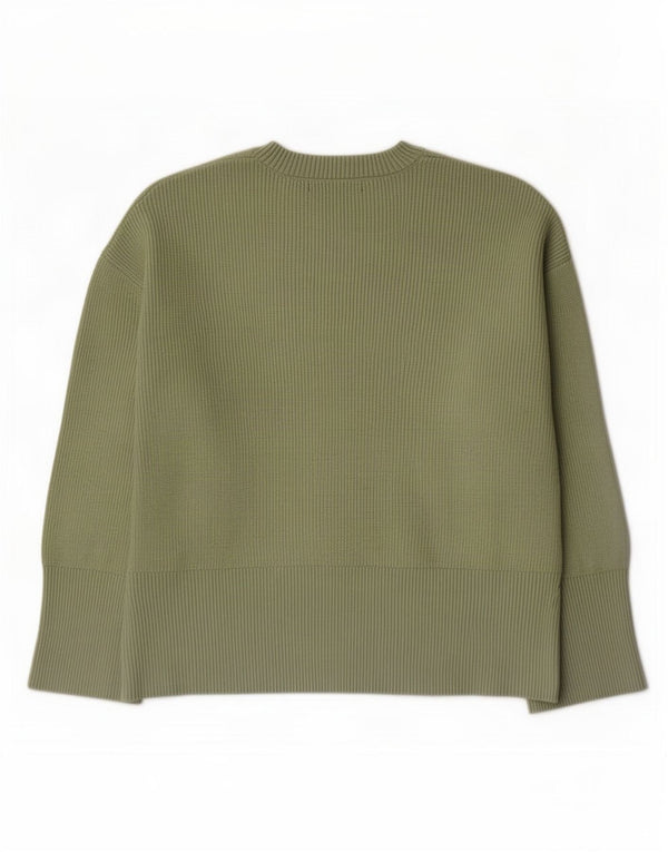 Marks & Spencer Dame Oversized Crew Neck sweater UK 16 Large Green