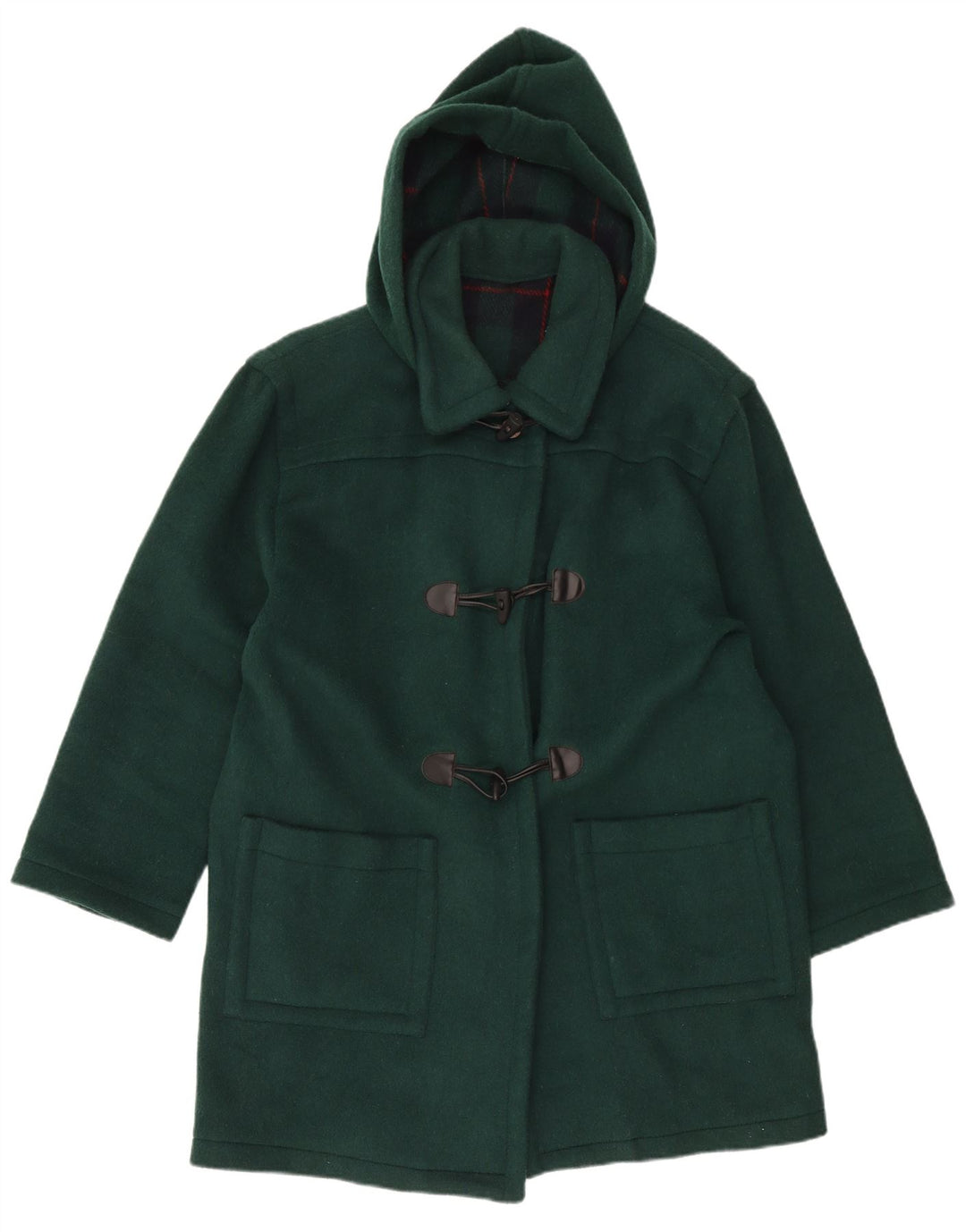 Vintage Dame Hooded Duffel Coat UK 16 Large Green