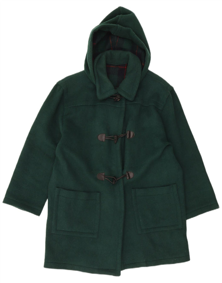 Vintage Dame Hooded Duffel Coat UK 16 Large Green