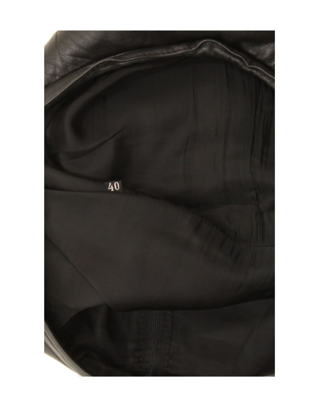 VINTAGE Womens Leather Skirt IT 40 Small W28 Black Vintage Vintage and Second-Hand Vintage from Messina Hembry 