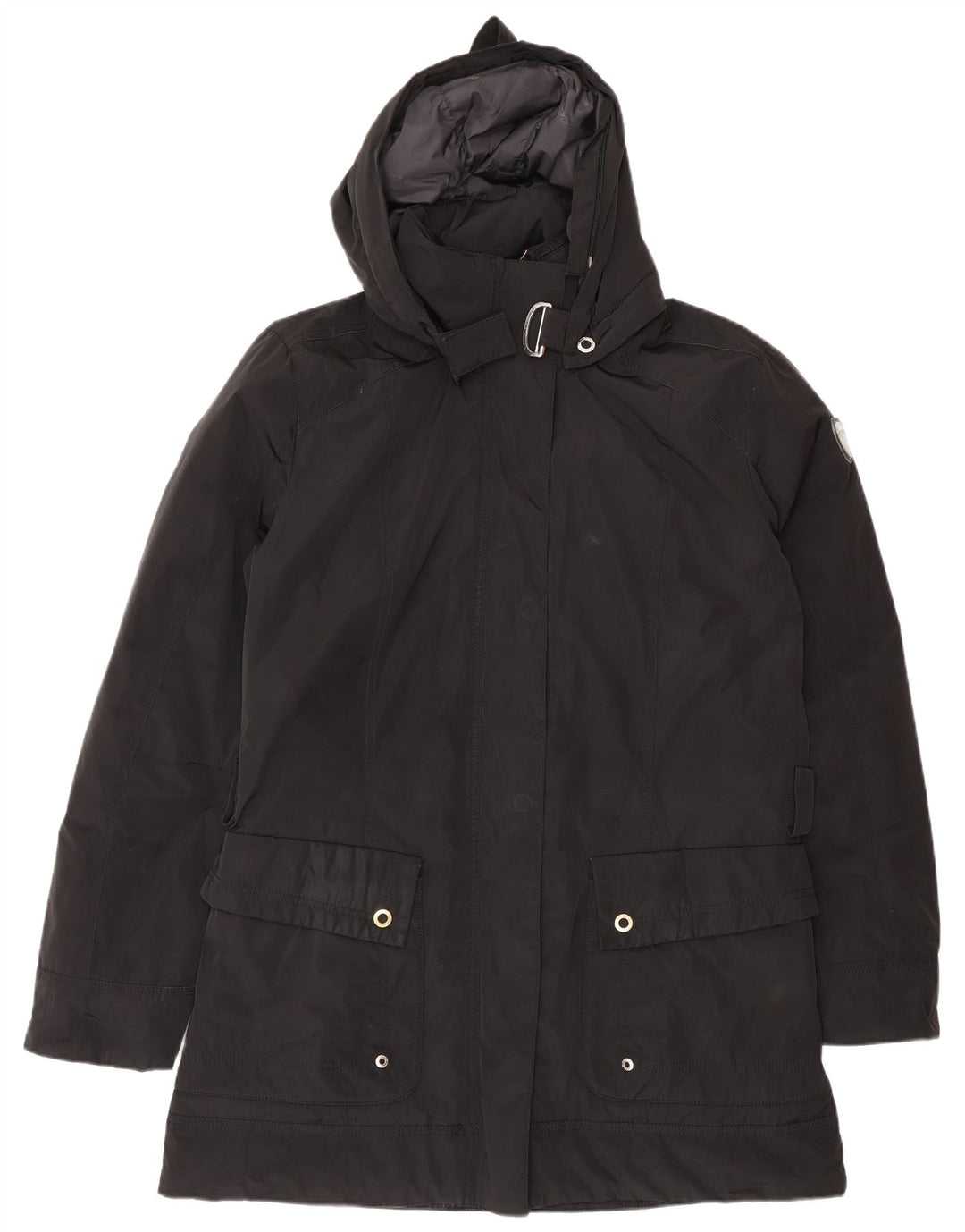 Cape Horn Herre Hooded Windbreaker Coat IT 48 Medium Sort Polyester