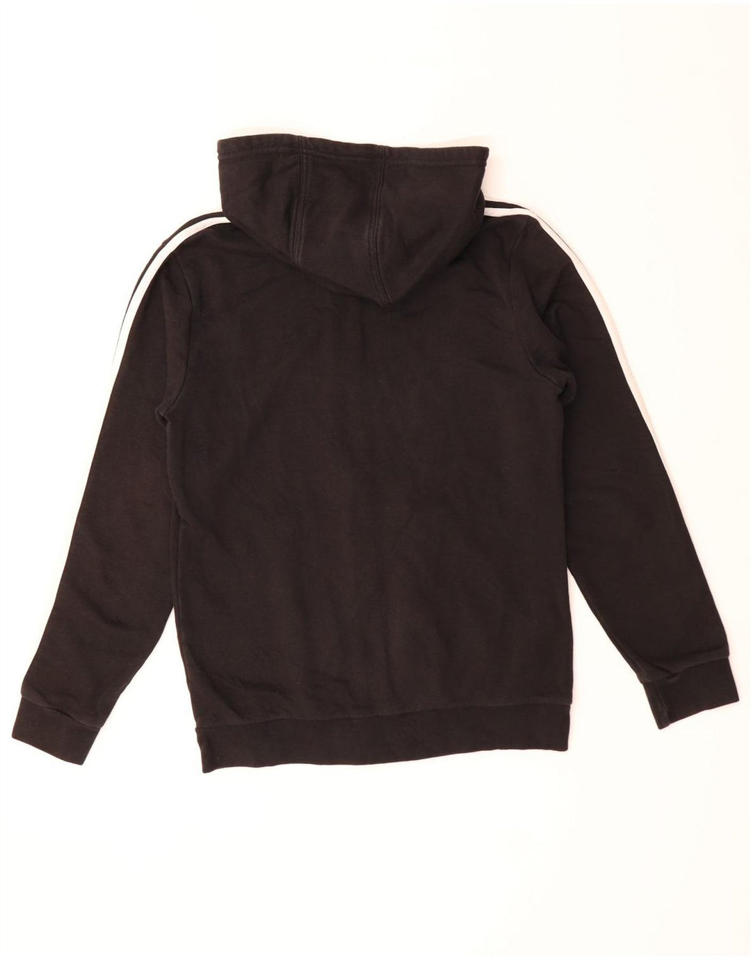 ADIDAS Boys Zip Hoodie Sweater 13-14 Years Black