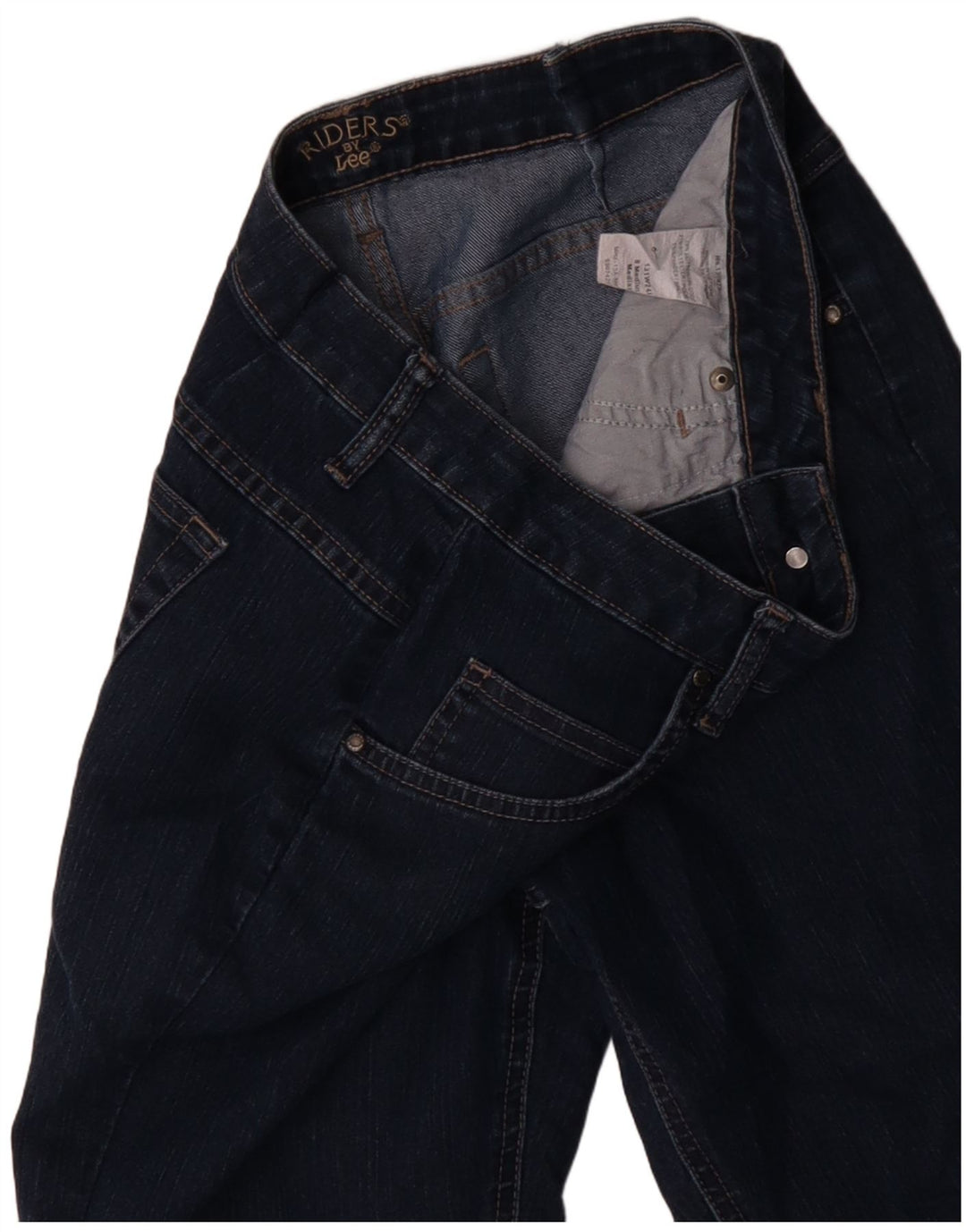 Lee Womens Riders Capri Jeans US 8 Medium W30 L18 Marineblå Bomuld