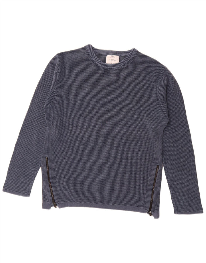 Zara drenge sweater med rund hals 13-14 år marineblå