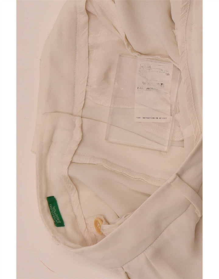 Benetton Dame Bootcut Chino Bukser W28 L30 Hvid