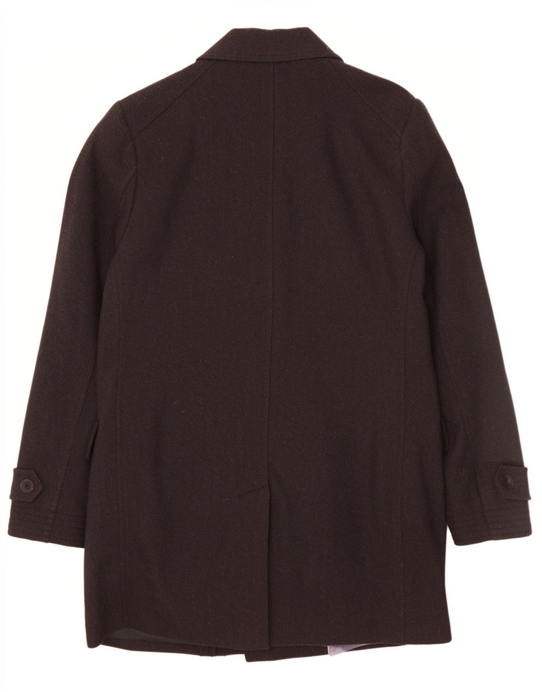 Ted Baker Herre Overfrakke Str. 3 Medium Sort Uld Klassisk
