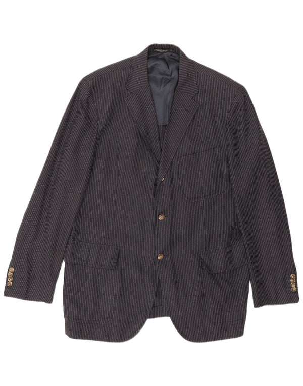 Polo Ralph Lauren Herre Blazer Jacket IT 48 Medium Navy Blue Nålestribe
