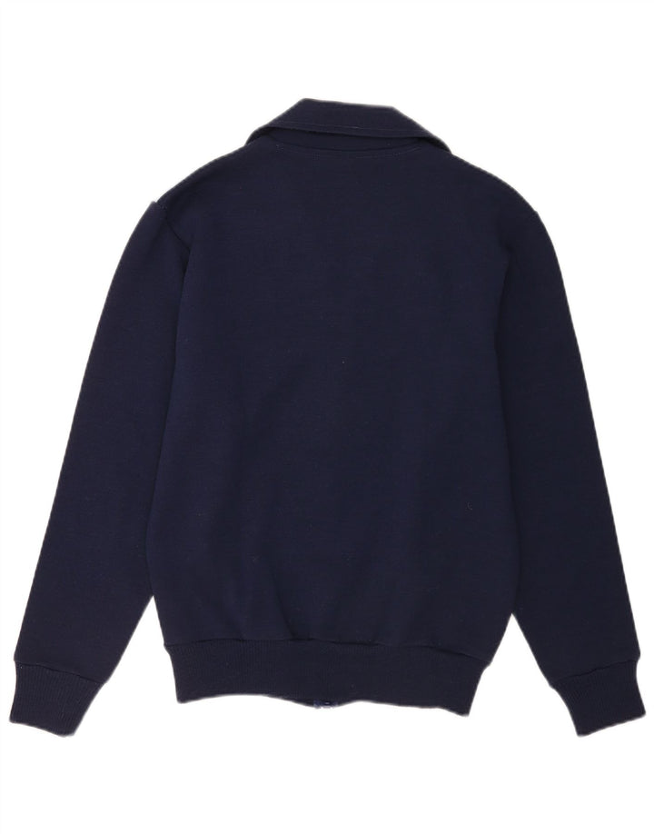 Vintage træningsdragt til mænd Topjakke IT 48 Medium Navy Blue Colourblock