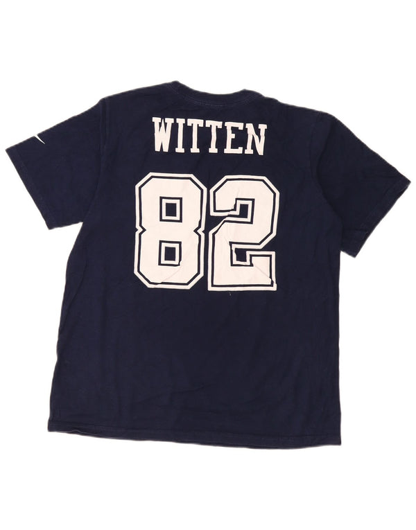 Nike Boys Dallas Cowboys grafisk T-shirt top 13-14 år XL marineblå