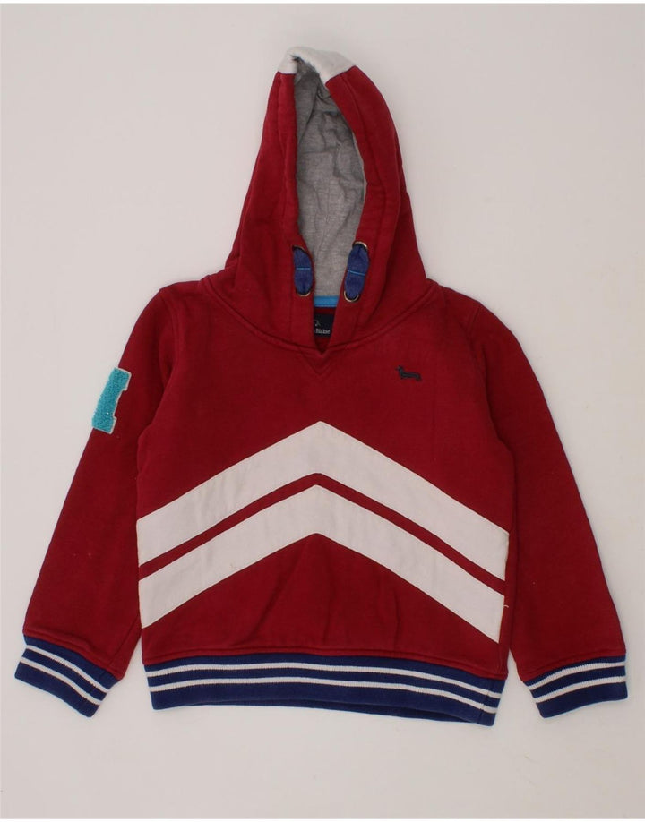 HARMONT & BLAINE Boys Sweatshirt Jumper 3-4 Years Red Colourblock Cotton Vintage Harmont & Blaine and Second-Hand Harmont & Blaine from Messina Hembry 