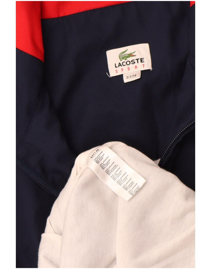 Lacoste Træningsdragt til mænd Top jakke Størrelse 3 Small Navy Blue Colourblock