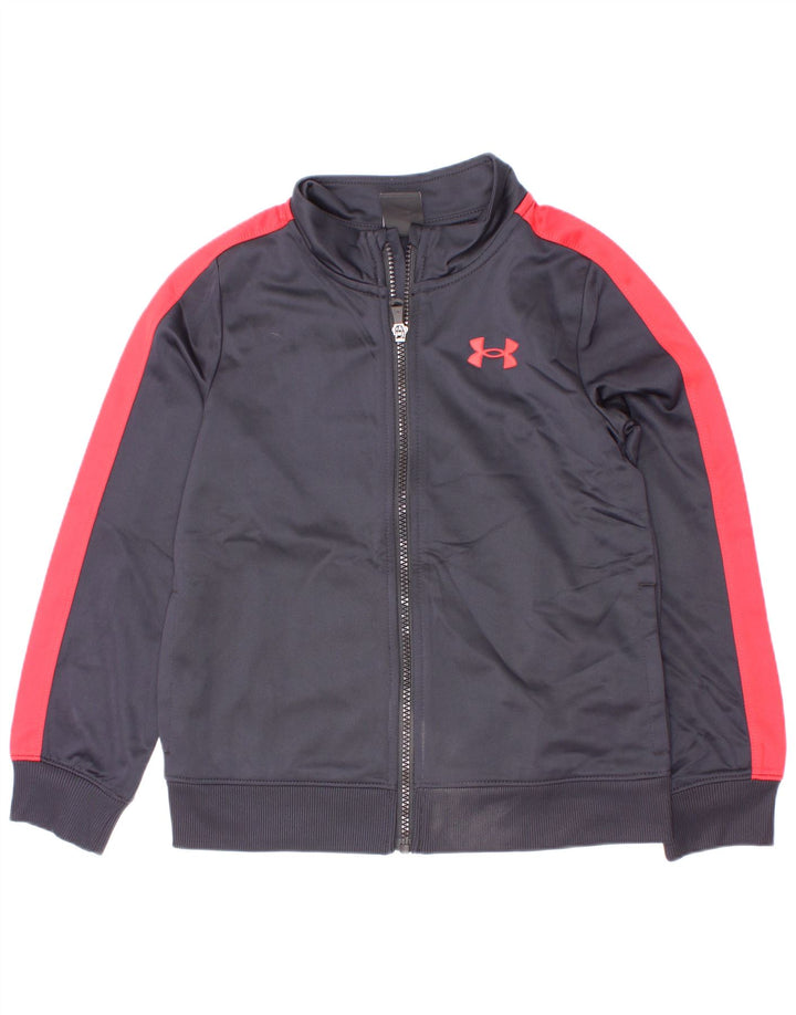Under Armour drenge træningsdragt topjakke 6-7 år marineblå farveblok