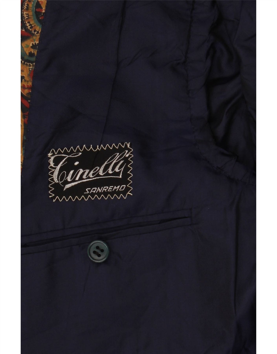 VINTAGE Herre 3-knaps blazerjakke UK 36 Small Multicolored Paisley