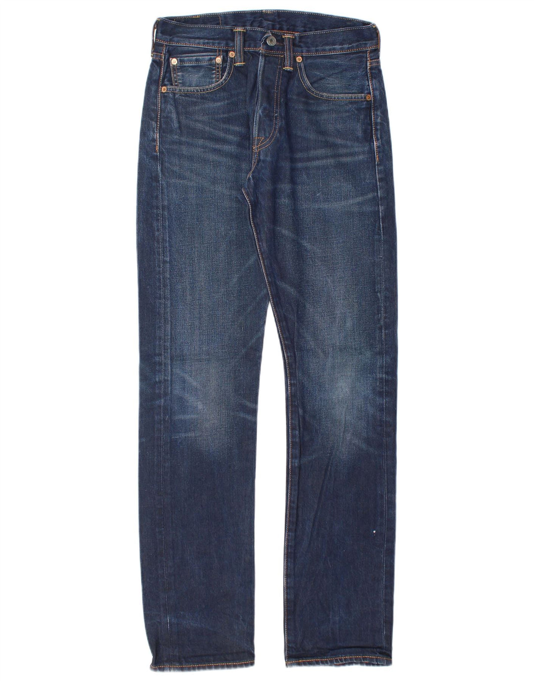 LEVI'S Herre 501 Straight Jeans W29 L34 Blå Bomuld