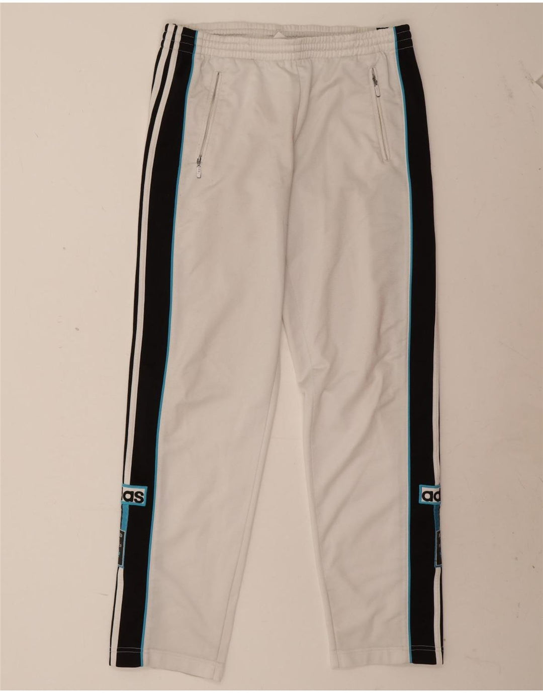 Adidas Herre grafisk træningsdragt Bukser Medium White Colourblock Polyester