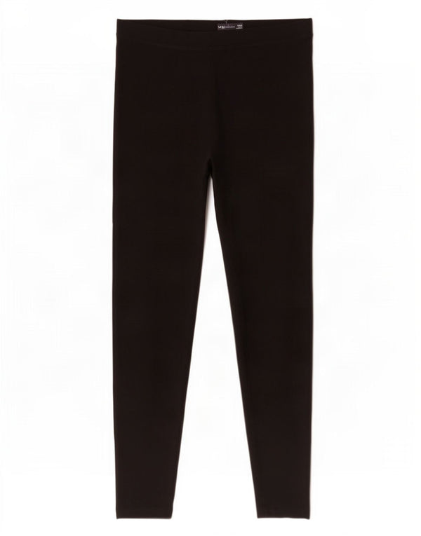 Marks & Spencer Womens Leggings UK 16 Large Black Cotton