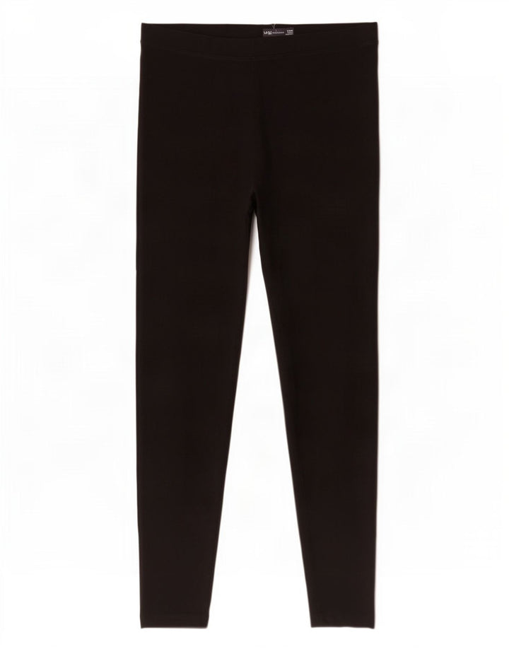 Marks & Spencer Womens Leggings UK 16 Large Black Bomuld