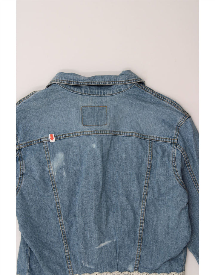 LEVI'S Womens Denim Jacket UK 10 Small Blue Cotton Vintage Levi's and Second-Hand Levi's from Messina Hembry 