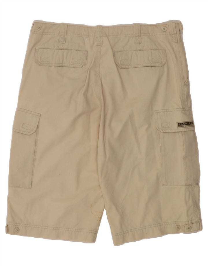 C&A Mens Cargo Shorts IT 54 2XL W36  Off White Cotton Vintage C&A and Second-Hand C&A from Messina Hembry 