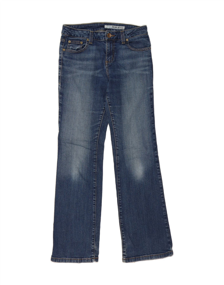DKNY Womens Bootcut Jeans US 10 Large W32 L32 Blue Cotton Vintage Dkny and Second-Hand Dkny from Messina Hembry 