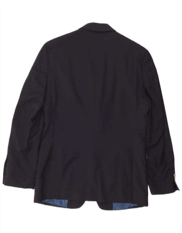 TOMMY HILFIGER Herre 2-knaps blazerjakke UK 36 Lille marineblå uld