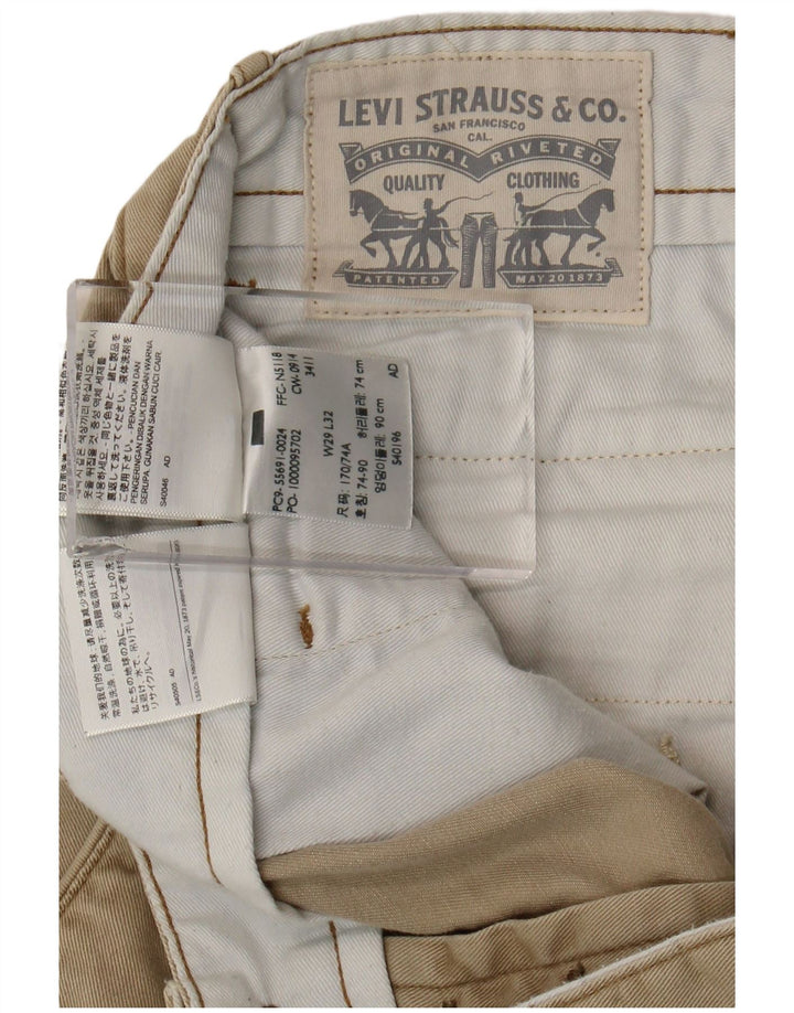 Levi's Herre Slim Chino Bukser W29 L32 Beige Bomuld