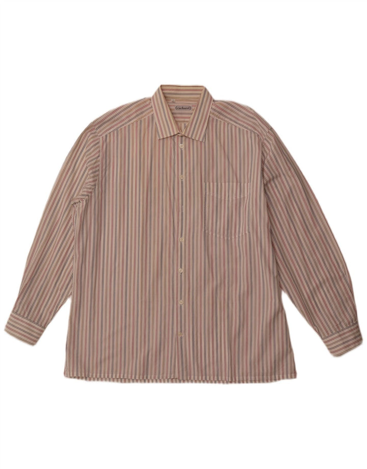 CACHAREL Herreskjorte str. 43 XL Off White Pinstripe