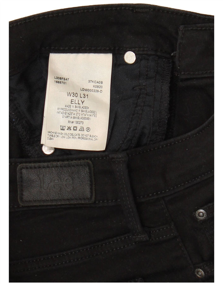 LEE Dame Elly Slim Jeans W30 L28 Sort Bomuld