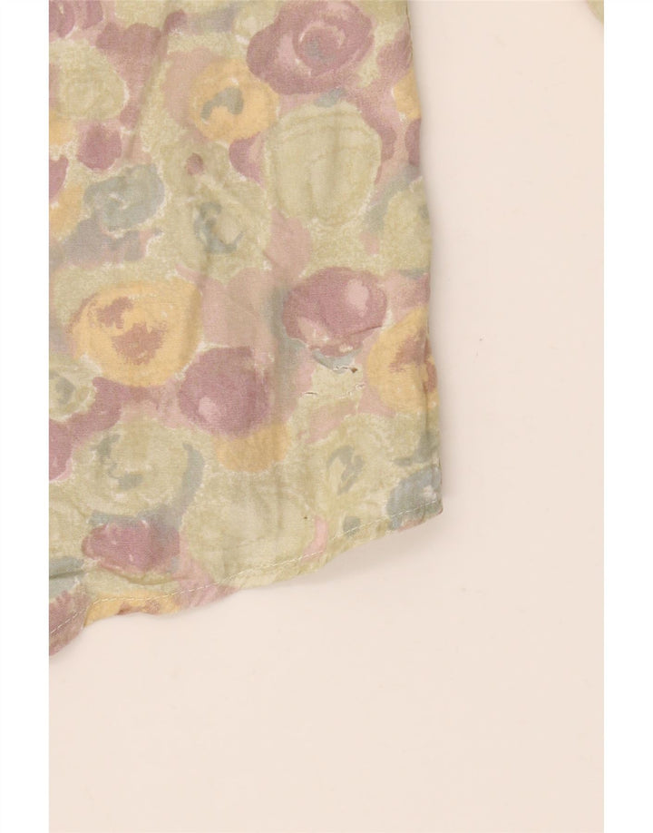 VINTAGE herreskjorte stor flerfarvet blomster