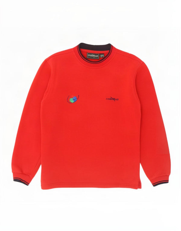 Chervo Herre Loose Fit Sweatshirt Jumper UK 32 2XS Rød