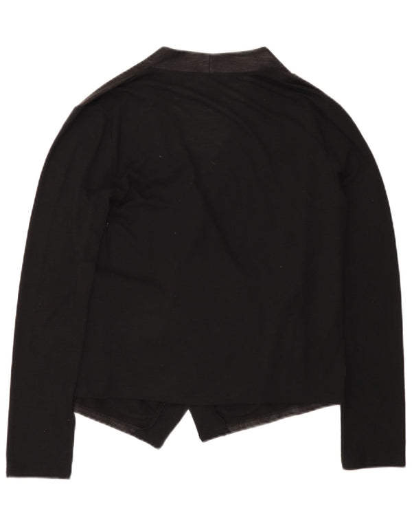 Calvin Klein Dame Cardigan Sweater UK 10 Small Black Colourblock