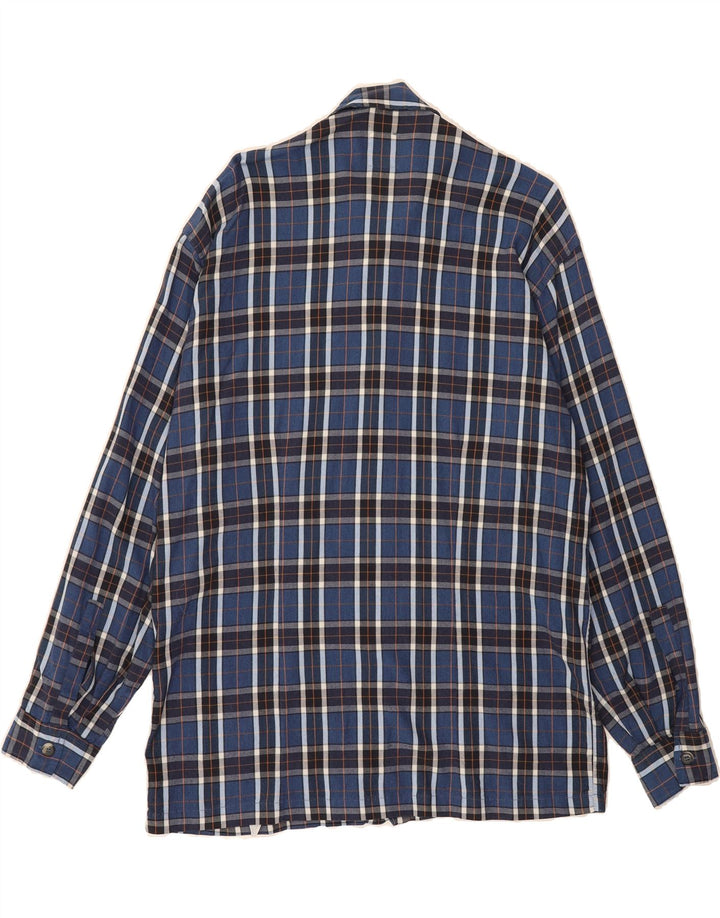 LEVI'S Mens Flannel Shirt XL Blue Check Vintage Levi's and Second-Hand Levi's from Messina Hembry 