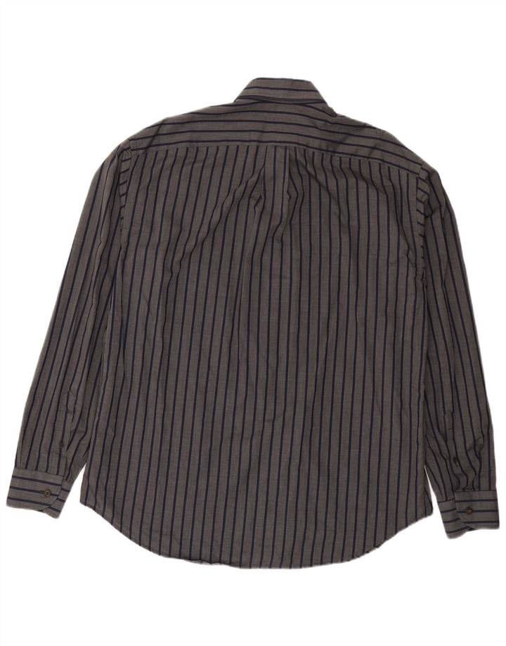 Harmont & Blaine herreskjorte 2XL gråstribet bomuld