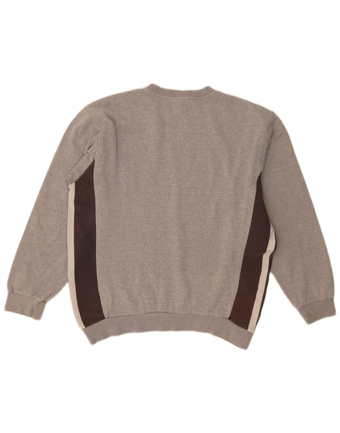 Nike Sweatshirt Jumper til mænd Large Grå Colourblock Bomuld