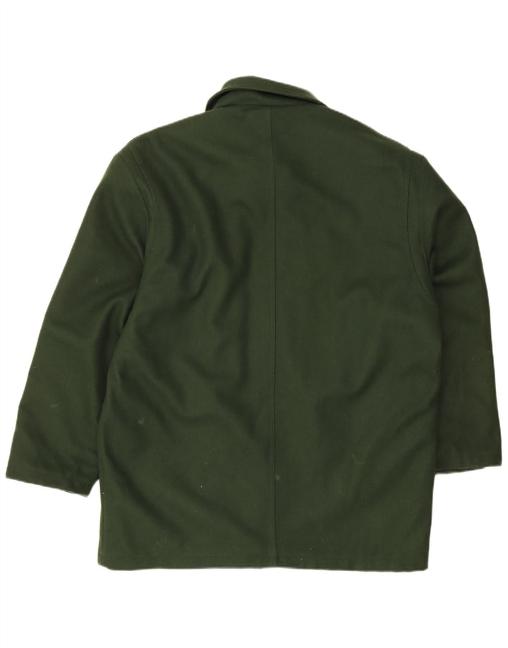 Navigare Herre Overfrakke UK 40 Large Green Wool