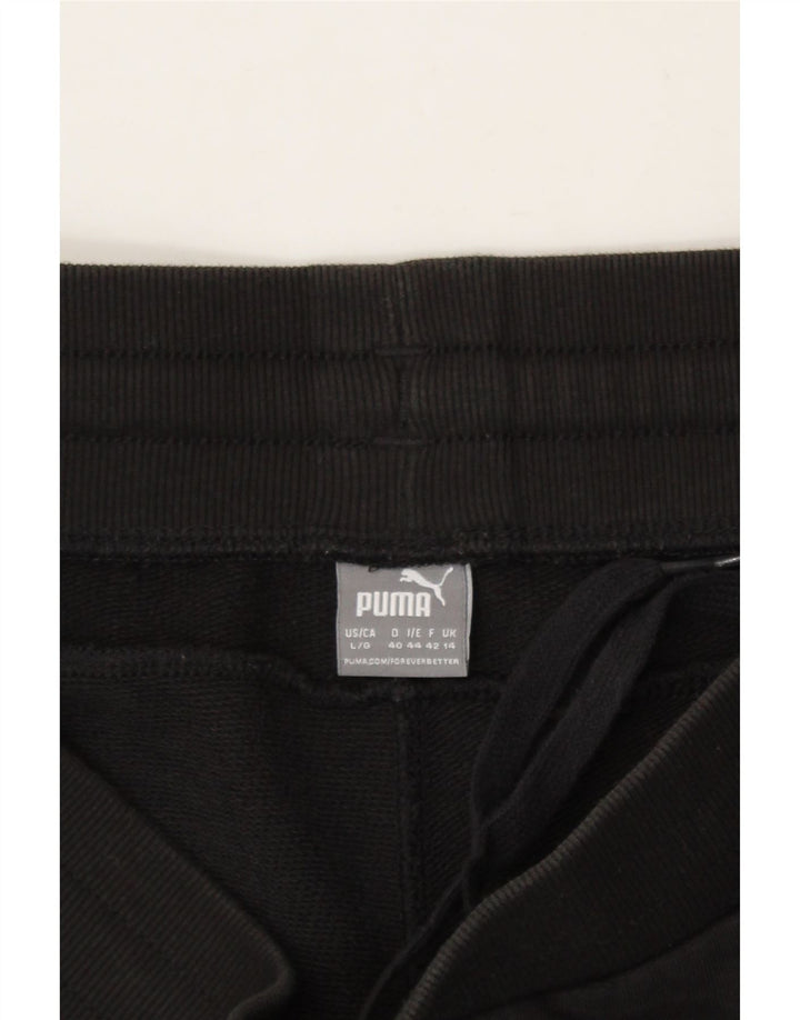 PUMA Womens Tracksuit Trousers Joggers UK 14 Large  Black Vintage Puma and Second-Hand Puma from Messina Hembry 