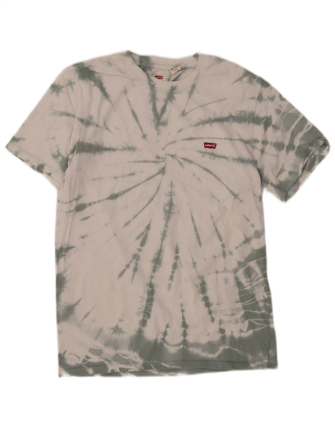 Levi's Herre Standard T-Shirt Top Lille Grøn Tie Dye Bomuld