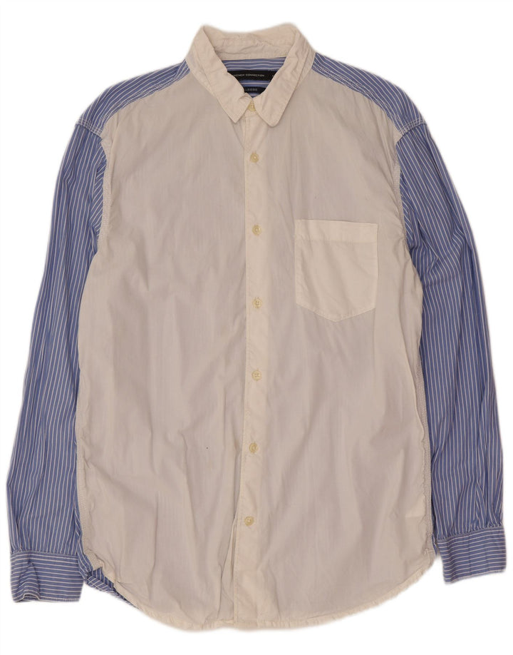 French Connection Herreskjorte Medium White Colourblock Bomuld