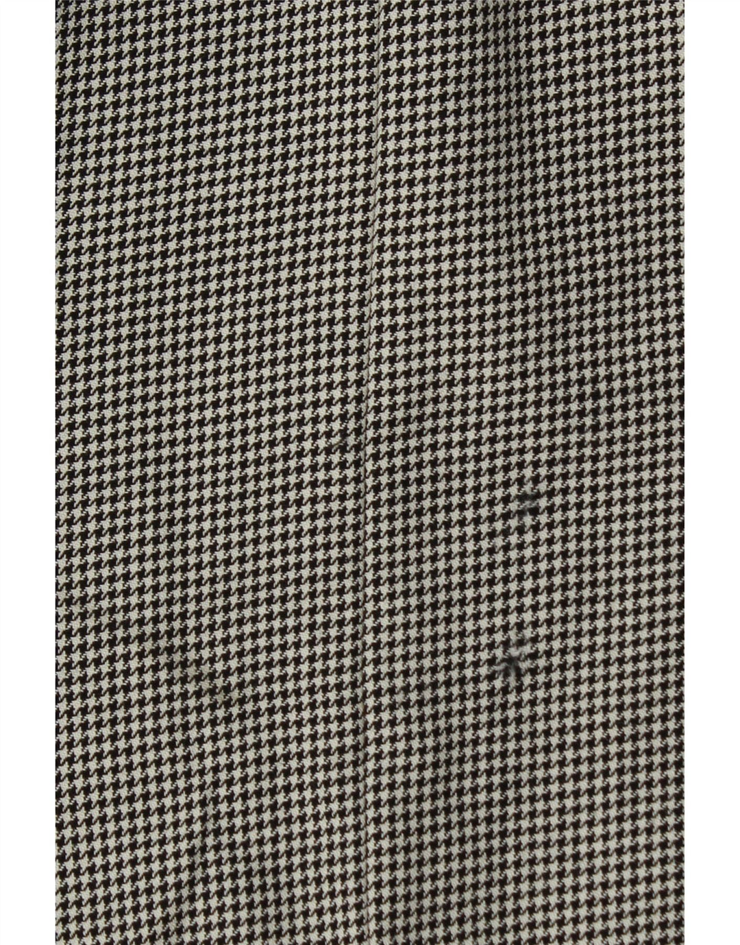 VINTAGE blazerjakke til mænd med 2 knapper UK 42 XL Sort Houndstooth New Wool