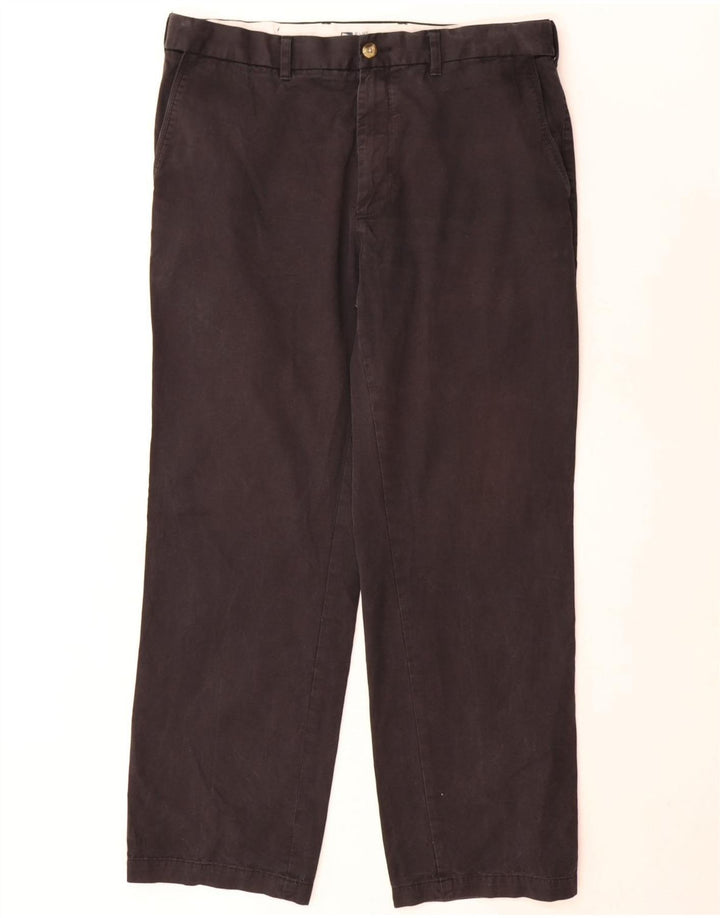 Marks & Spencer Herre Blue Harbor Lige Chinobukser W36 L31 Sort