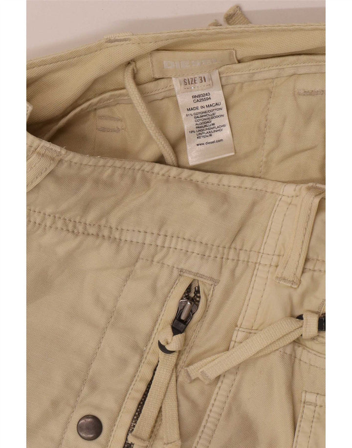 Diesel Dame Cargo Capri Bukser W31 L21 Beige Bomuld