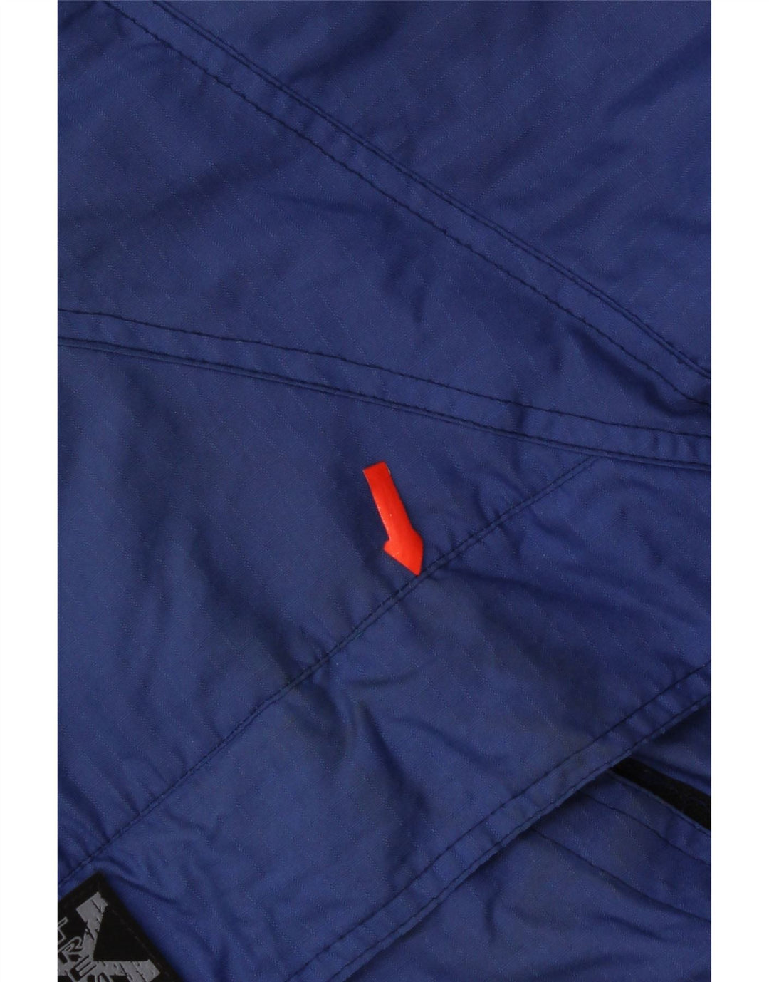 Vintage Herre Grafisk Pullover Skijakke UK 42 XL Blå Polyamid