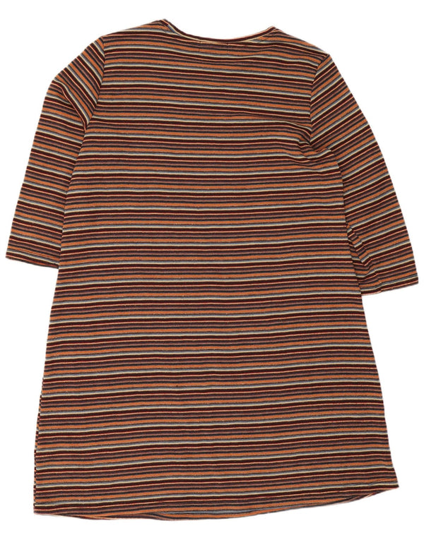 Papaya Dame 3/4-ærmet Jumper Dress UK 12 Medium Flerfarvet Stribet