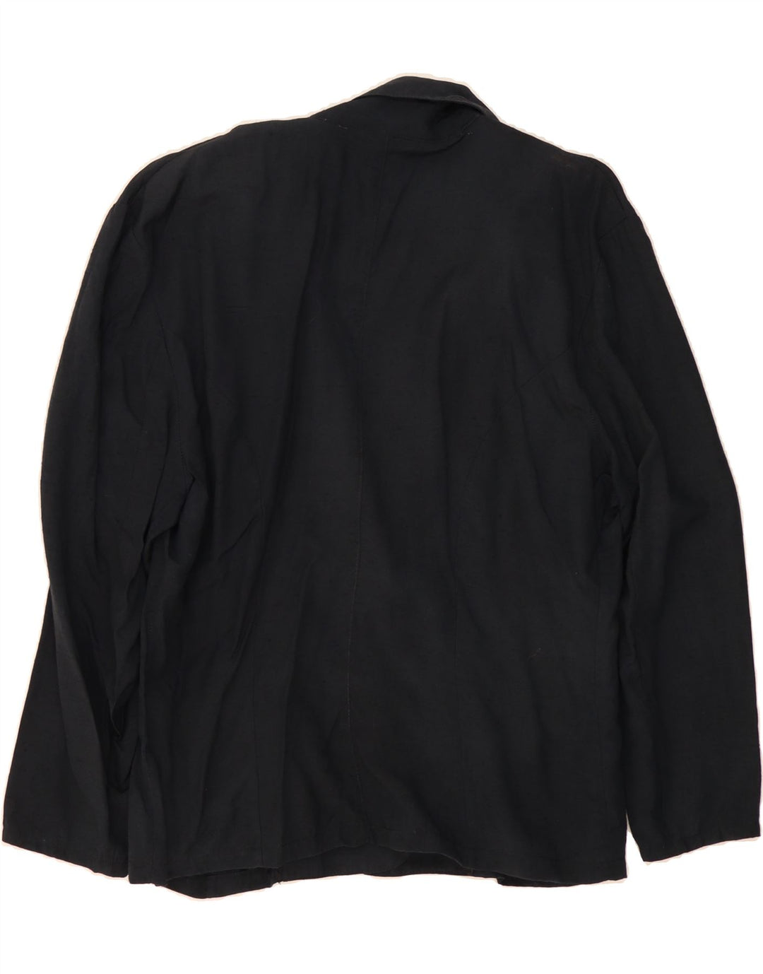 VINTAGE Womens Double Breasted Blazer Jacket UK 14 Medium Black Vintage Vintage and Second-Hand Vintage from Messina Hembry 