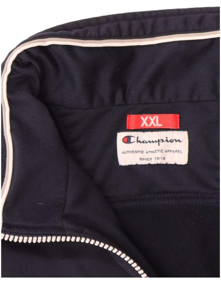 Champion Træningsdragt til mænd Top jakke 2XL Marineblå Colourblock Polyester