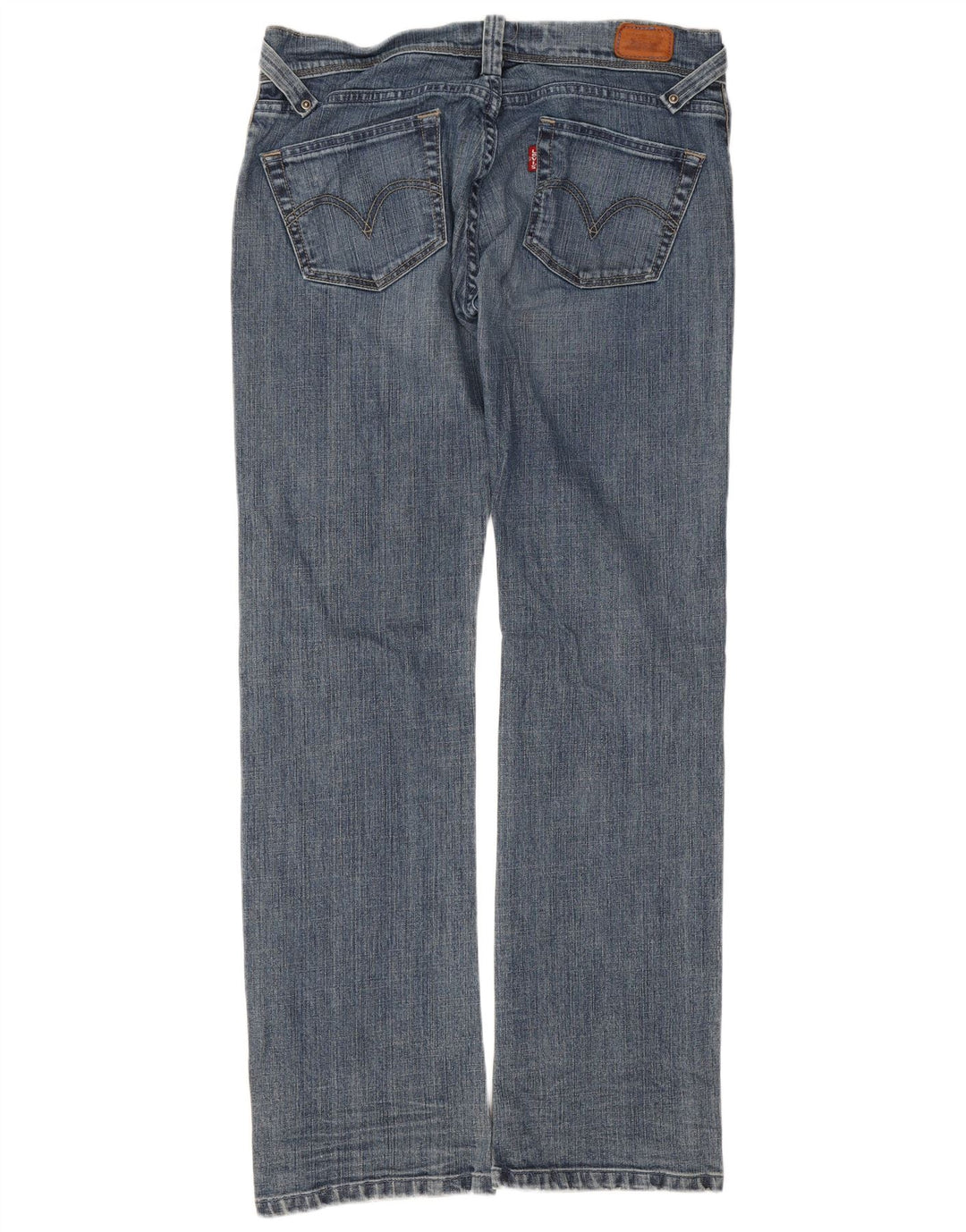 Levi's Dame 504 Straight Jeans W29 L32 Blå Bomuld