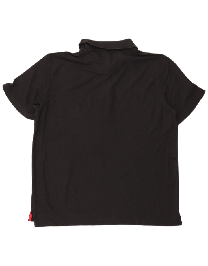 IZOD Poloskjorte til mænd 2XL sort bomuld